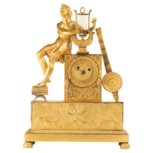 Antique Gilt Bronze Clock