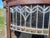Antique Quartersawn Oak Leaded Curved Glass China Cabinet With Claw Feet 1920s For Sale - Image 4 of 18