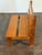 Brass Vintage French 1950s Brutalist Mahogany Bench For Sale - Image 8 of 18