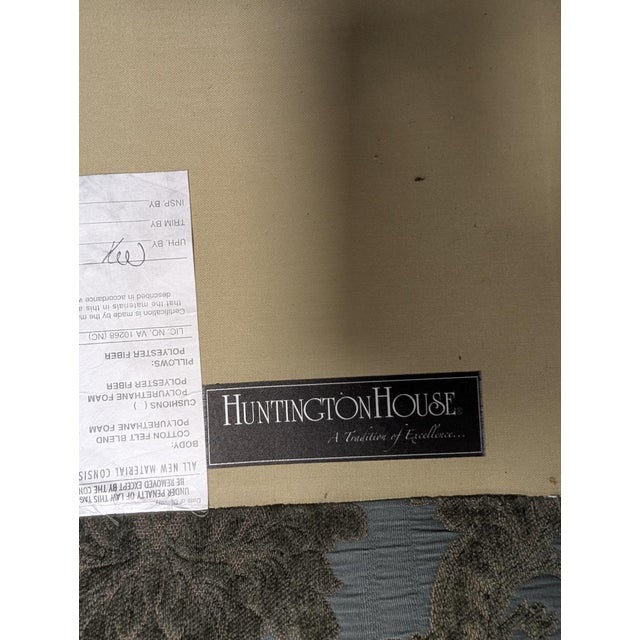 Huntington House 3 Cushion Upholstered Sofa For Sale - Image 9 of 10