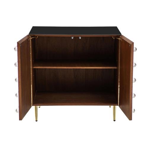 Mid-Century Modern Dry Bar Cabinet with Glass by Justfurnituress For Sale - Image 3 of 5