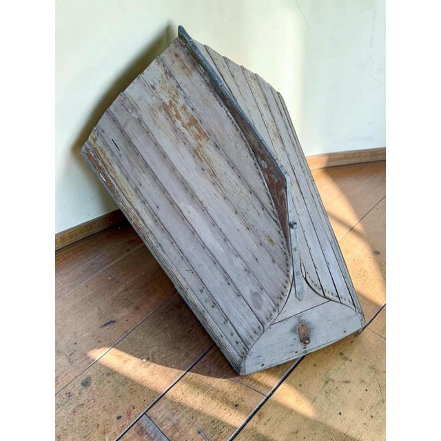 Vintage Scandinavian Wooden Boat Fragment, 1920s For Sale - Image 12 of 17