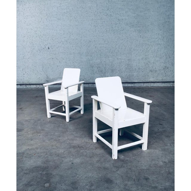 Set of Art Deco Handmade Childrens Armchair Set, Belgium, 1920s For Sale - Image 18 of 18