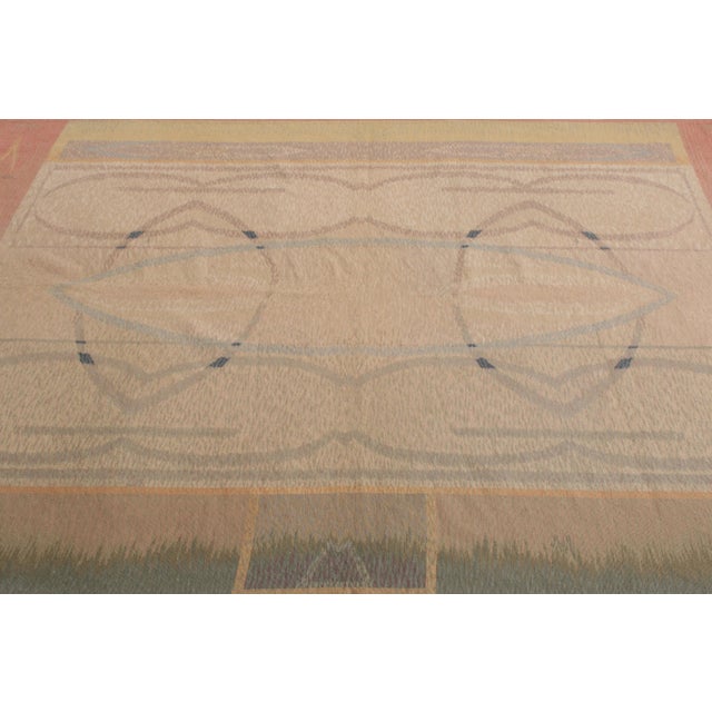 Rug & Kilim Vintage Van Campen Style Needlepoint in Polychromatic Patterns by Rug & Kilim For Sale - Image 4 of 6