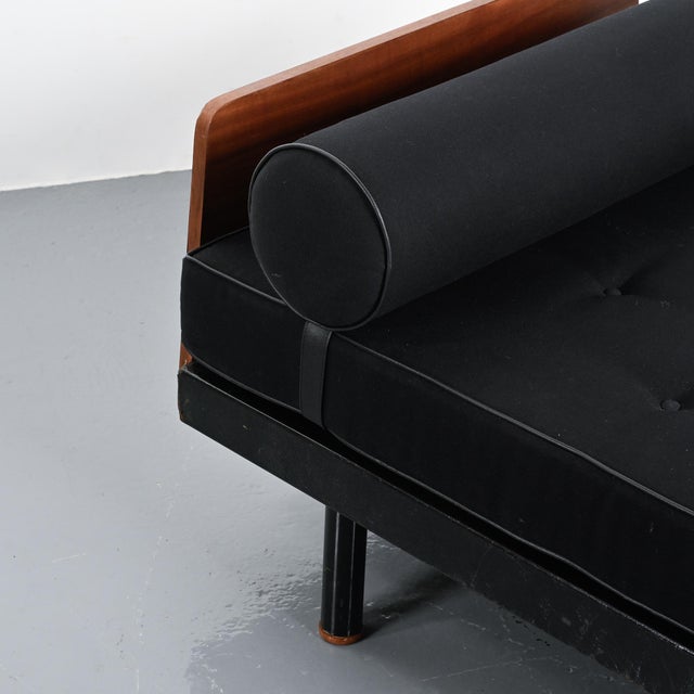 Brown Scal Bed by Jean Prouvé for Steph Simon, 1960s For Sale - Image 8 of 15