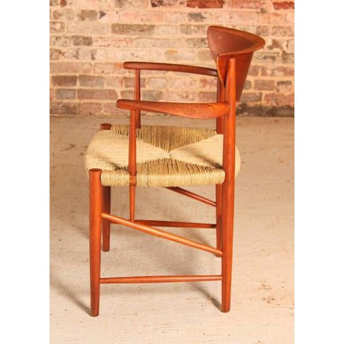 Mid-Century Modern Danish Teak Armchair by Peter Hvidt and Orla Molgard Nielsen for Soborg Mobler, 1950s For Sale - Image 9 of 13