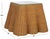 Contemporary Hylda Scalloped Rattan Square Accent Table in Natural For Sale - Image 3 of 7
