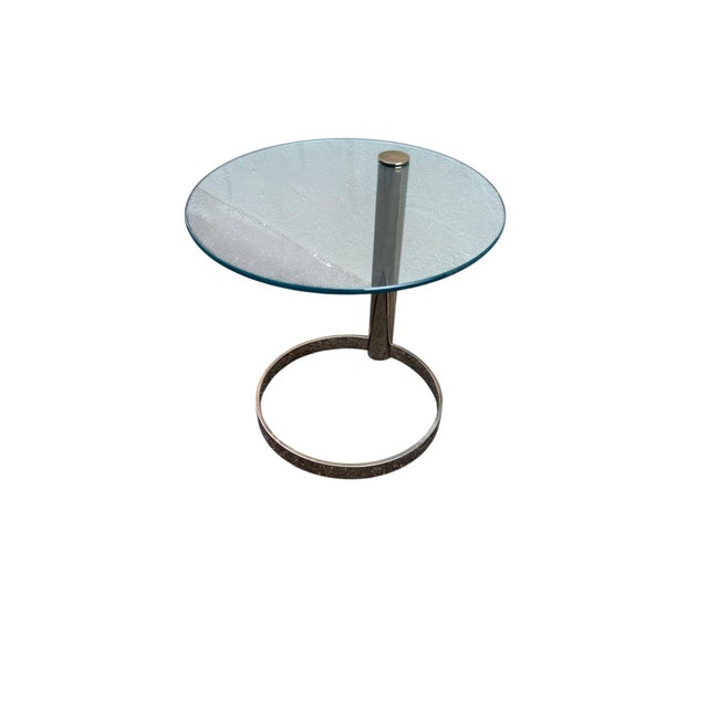 Mid-Century Modern Mid 20th Century Attributed Leon Rosen Pace Brass Side Table For Sale - Image 3 of 13