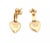 Kabana 14k Yellow Gold Diamond Spiny Oyster Shell Heart Dangle Earrings, 2 Pieces For Sale - Image 4 of 5