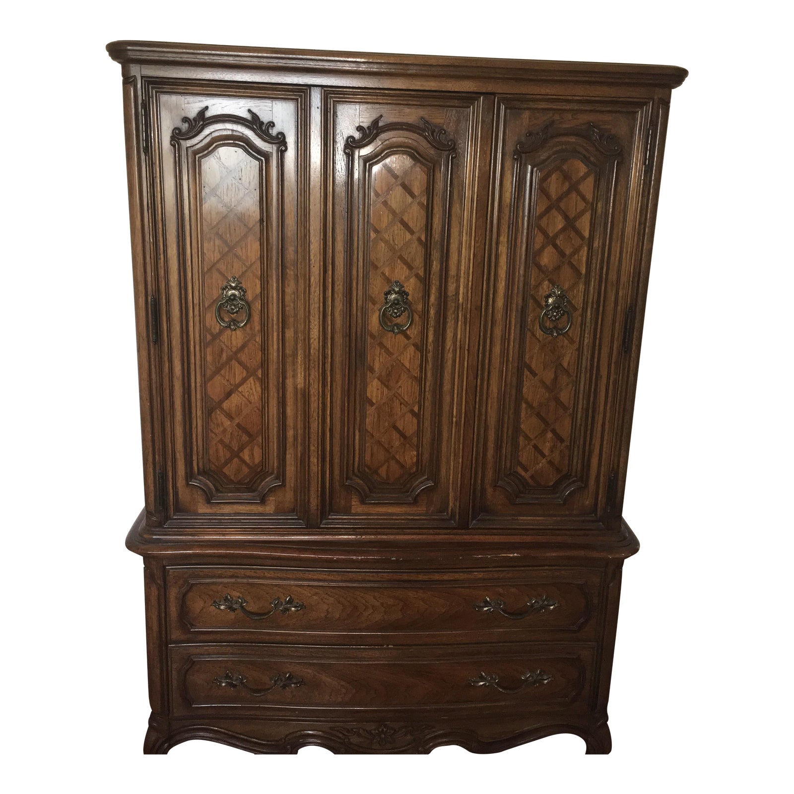 Thomasville Traditional Wooden Armoire Chairish