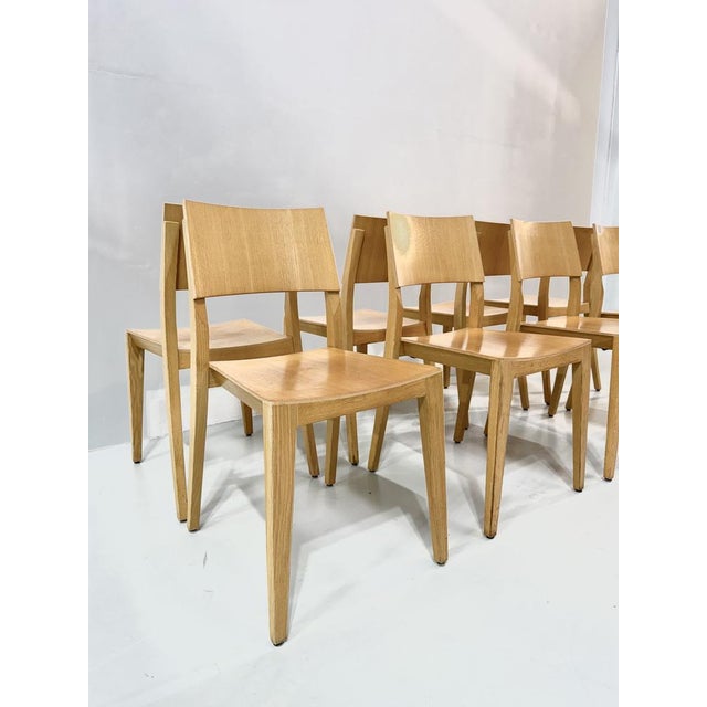 Vintage Beech Dining Chairs, 1980s, Set of 8 For Sale - Image 3 of 18