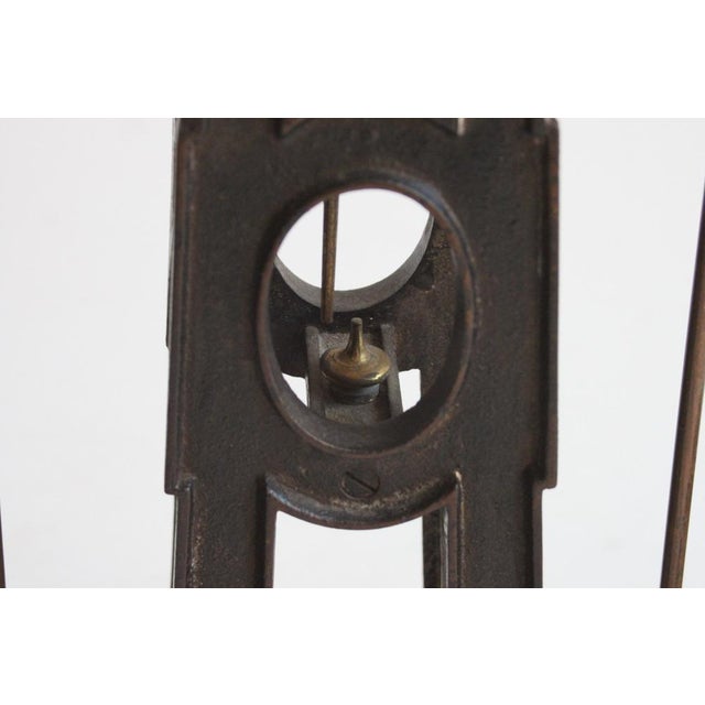 Antique castiron and brass pharmacy scale, 1900s