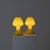 Yellow Cased Glass Lamps, 1980s, Set of 2 For Sale - Image 8 of 11