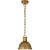 Modern Thomas O'Brien for Visual Comfort Signature Hicks Small Pendant in Hand-Rubbed Antique Brass with Acrylic Diffuser For Sale - Image 3 of 4