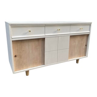 1960s Vintage Upcycled Painted Mid Century Sideboard Buffet For Sale