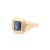 Metal Vintage-Inspired 14k Gold Blue Sapphire Ring Size 6.5 For Sale - Image 7 of 14