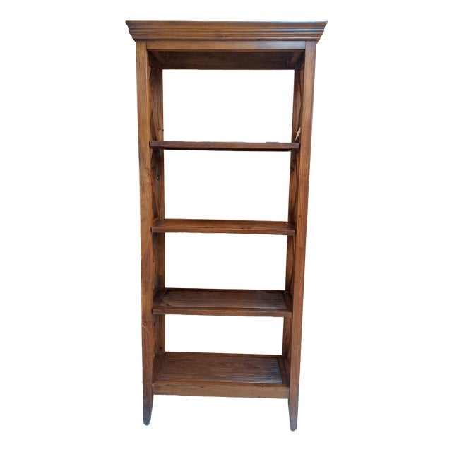 Vintage Rustic Freestanding Bookshelf, 1990 For Sale