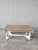 Rectangular carved wooden coffee table, painted white to give it a refreshed look, as it is quite old. Easy to style in...
