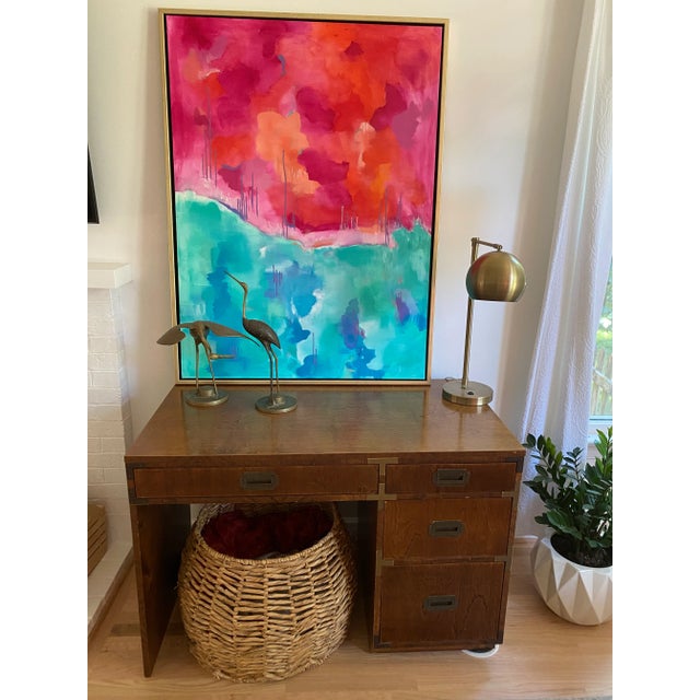 “Sand in the Hourglass” Contemporary Abstract Painting by Jennifer Hopkins-Wilcox, Framed For Sale - Image 10 of 12