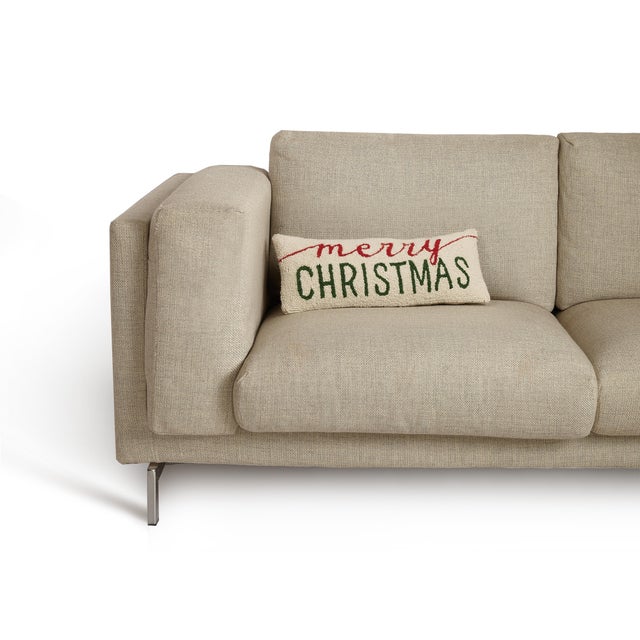 A festive way to spruce up your home for the holidays or would make a wonderful gift. 100% wool hooked throw pillow /...