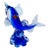 Vintage Portuguese Decorative Dolphin Figurine, Attributed to Cristais Bonora For Sale