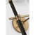 Bryant Large Wrapped Double Tail Sconce in Hand-Rubbed Antique Brass and Chocolate Leather with Linen Shades Designer:...