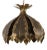 Brutalist Brass Onion Pendant by Svend Aage Holm Sørensen, Denmark, 1960s For Sale