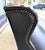 Arhaus Black Tufted Leather Settee For Sale - Image 10 of 12