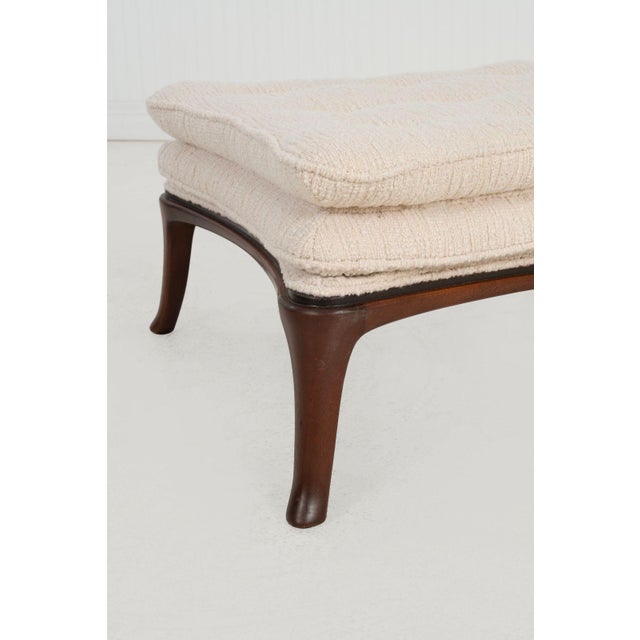 Wood Edward Wormley for Dunbar, Janus Group Ottoman, Circa 1955 For Sale - Image 7 of 10