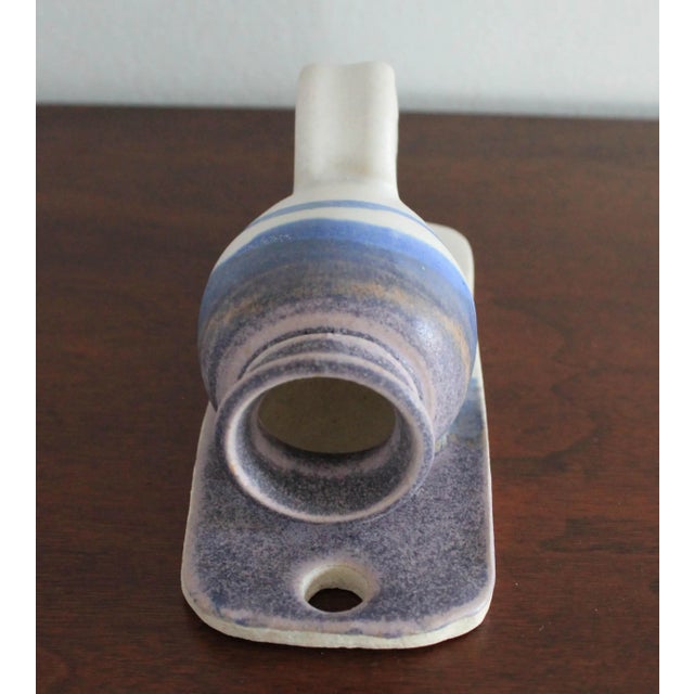 Vintage Studio Art Pottery Wall Pocket Planter Vase For Sale In Milwaukee - Image 6 of 7