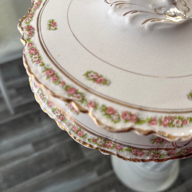 Antique Homer Laughlin Porcelain Vegetable Bowl Dish Dated 1915 For Sale - Image 9 of 10