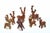 Set of 7 terracotta sculptures realized by Sirio Pellegrini in 1960s. Good condition. This piece is attributed to the...