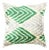 L.Green Turkish Hand Knotted Velvet Ikat Pillow For Sale
