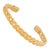 Modern Cleopatra Twist Gold Cuff Bracelet For Sale - Image 3 of 9
