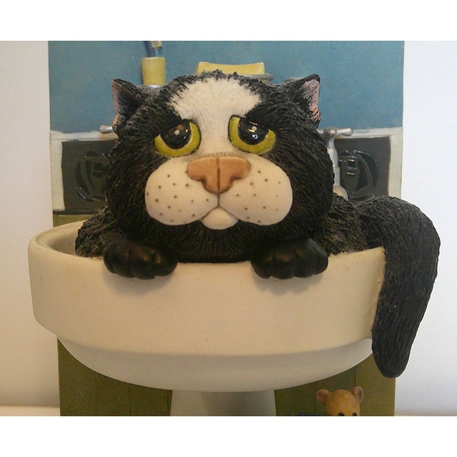 "Cat in the Sink" Comic And Curious Cats Linda Jane Smith Vintage 2002 Excellent vintage condition. No chips, damage. It...