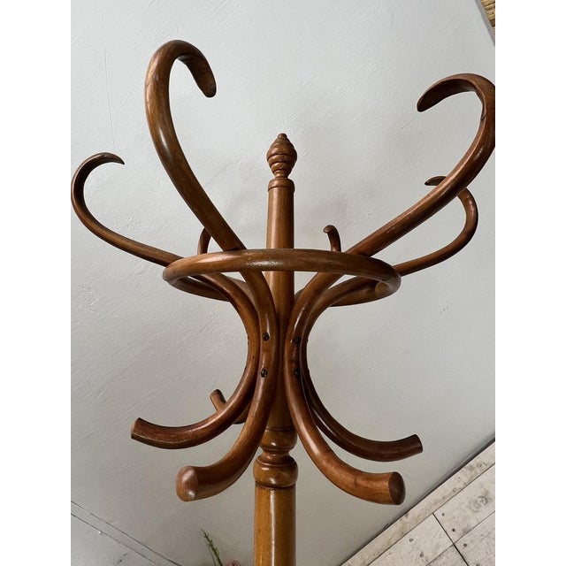Free Standing Coat Rack in the style of Thonet, 1950s For Sale - Image 9 of 15
