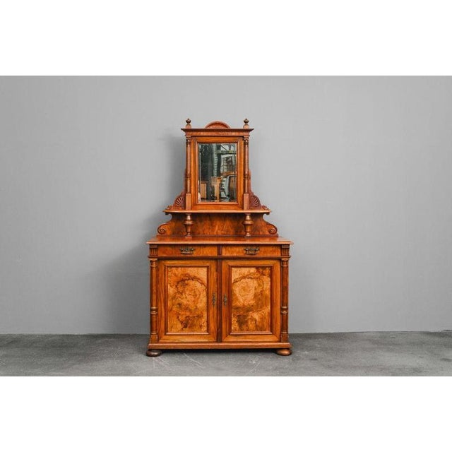 Item: Sideboard with mirrored top Period & Style: Gründerzeit - second half of the 19th century Features - decorative and...