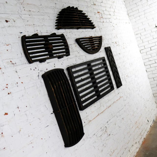 Antique Industrial Foundry Patterns for Molds Handmade Wood Set of Six, Group 9 For Sale - Image 4 of 13