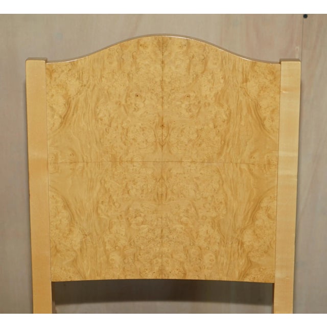 Set of Sycamore Wood Pimlico Side Chairs from Viscount David Linley For Sale - Image 5 of 18