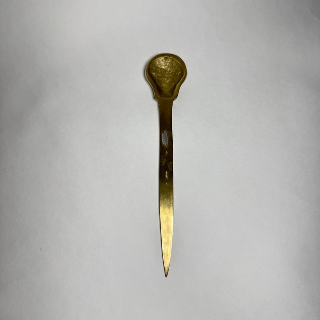 1960s Brass Shell Motif Letter Opener For Sale In Columbia, SC - Image 6 of 7