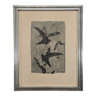 Georges Braque Birds in Flight Etching With Authentication 18.5" For Sale