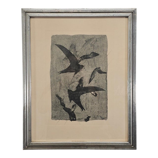 Georges Braque Birds in Flight Etching With Authentication 18.5" For Sale