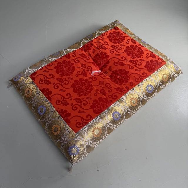 Contemporary Haishiki / Terayō Zabuton Ceremonial Temple Floor Cushion, 1980s For Sale - Image 3 of 18