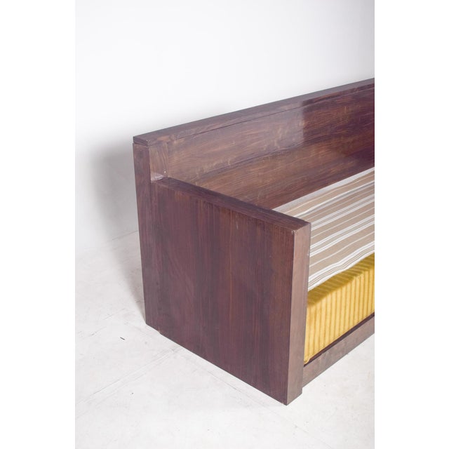 Art Deco French Macassar Veneered Sofa Bed, 1920 For Sale - Image 10 of 14