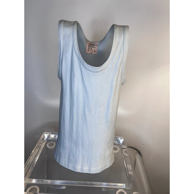 Sky Blue Michael Harvey T-Shirt Porcelain Vase For Sale - Image 8 of 8