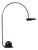 Vintage French Black Lacquered Desk Lamp, 1980 For Sale