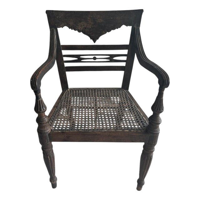 Rare Antique Raffles Arm Chair For Sale