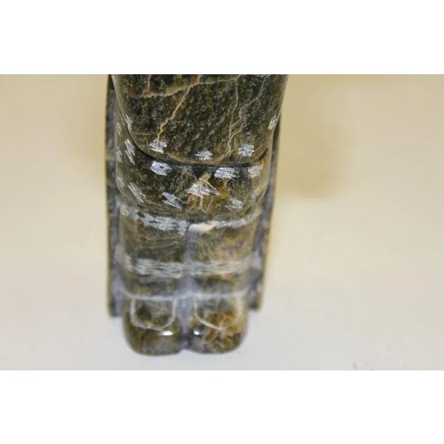 Mid 20th Century Youtie Sudloo Carved Figures - Set of 2 For Sale - Image 9 of 11