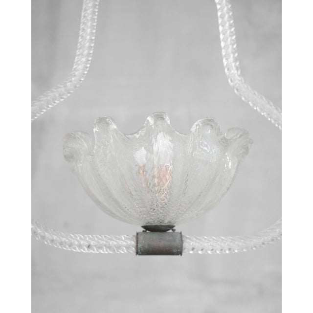 Art Deco Murano Glass Pendant attributed to Ercole Barovier, Italy, 1930s For Sale - Image 3 of 8