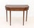 Federal Hepplewhite Flame Mahogany Card Table, circa 1790, in the style of William Fisk, with D-form fold-over top, line...